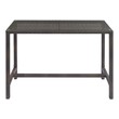 bar top kitchen table Modway Furniture Bar and Dining Bar Tables Brown