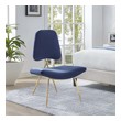 teal patterned armchair Modway Furniture Lounge Chairs and Chaises Navy