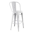 metal high stools Modway Furniture Bar and Counter Stools White