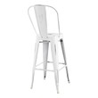 rustic swivel bar stools with backs and arms Modway Furniture Bar and Counter Stools White