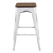 teal counter height bar stools Modway Furniture Bar and Counter Stools White