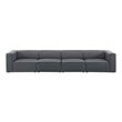 gray chaise sofa Modway Furniture Sofas and Armchairs Gray