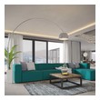 clearance sectional sleeper sofa Modway Furniture Sofas and Armchairs Teal