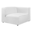 white sleeper sectional Modway Furniture Sofas and Armchairs White