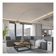white leather sectional Modway Furniture Sofas and Armchairs Gray