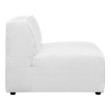 green velvet l couch Modway Furniture Sofas and Armchairs White