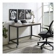 black modern executive desk Modway Furniture Computer Desks Gray Walnut