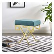 outdoor ottoman navy Modway Furniture Benches and Stools Sea Blue