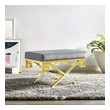 small accent chairs ikea Modway Furniture Benches and Stools Ottomans and Benches Gold Gray