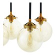 white glass chandelier Modway Furniture Ceiling Lamps