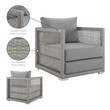 white velvet accent chair Modway Furniture Bar and Dining Gray Gray