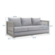 dark grey sectional with chaise Modway Furniture Sofa Sectionals Sofas and Loveseat Gray Gray