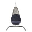 folding bistro chairs Modway Furniture Daybeds and Lounges Light Gray Navy