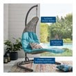 2 piece outdoor sectional Modway Furniture Daybeds and Lounges Light Gray Turquoise