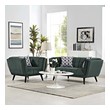 high end chairs for living room Modway Furniture Sofas and Armchairs Green