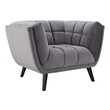 midcentury modern lounge chair Modway Furniture Sofas and Armchairs Gray