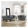 nice leather sofa Modway Furniture Sofas and Armchairs Gray