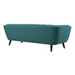 white sofa loveseat Modway Furniture Sofas and Armchairs Teal