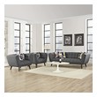 sectional sofa that converts to bed Modway Furniture Sofas and Armchairs Gray