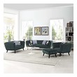 small couch with chaise and pull out bed Modway Furniture Sofas and Armchairs Green
