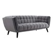 navy blue leather sectional with chaise Modway Furniture Sofas and Armchairs Gray