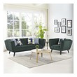brown leather couch for sale Modway Furniture Sofas and Armchairs Green