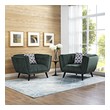 white high back accent chair Modway Furniture Sofas and Armchairs Green