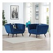 designer chairs for living room Modway Furniture Sofas and Armchairs Navy