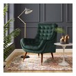 teal living room chair Modway Furniture Lounge Chairs and Chaises Chairs Green