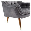 small slipper chair Modway Furniture Lounge Chairs and Chaises Chairs Gray