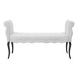 upholstered wood storage bench Modway Furniture Benches and Stools Ottomans and Benches White