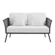 red velvet love seat Modway Furniture Sofa Sectionals Gray White