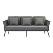 pink loveseat sofa Modway Furniture Sofa Sectionals Gray Charcoal