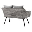 white chaise sofa Modway Furniture Sofa Sectionals Gray Gray