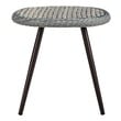 rustic outdoor table Modway Furniture Bar and Dining Gray