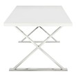 small wood dining table for 2 Modway Furniture Bar and Dining Tables White Silver