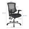 mid back task chair Modway Furniture Office Chairs Black
