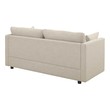 long leather couch with chaise Modway Furniture Sofas and Armchairs Sofas and Loveseat Beige