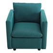 velvet living room chair Modway Furniture Sofas and Armchairs Chairs Teal
