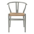 modern farmhouse chair Modway Furniture Dining Chairs Light Gray