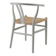 modern farmhouse chair Modway Furniture Dining Chairs Light Gray