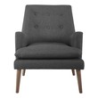 lounge armchair with ottoman Modway Furniture Lounge Chairs and Chaises Gray