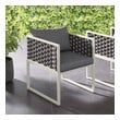 kitchen nook table and chairs Modway Furniture Bar and Dining White Gray