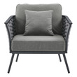 neutral lounge chair Modway Furniture Bar and Dining Gray Charcoal
