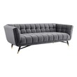 sofa with chaise sale Modway Furniture Sofas and Armchairs Sofas and Loveseat Gray