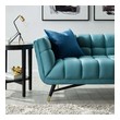 dark gray velvet sectional Modway Furniture Sofas and Armchairs Sea Blue