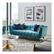 dark gray velvet sectional Modway Furniture Sofas and Armchairs Sea Blue