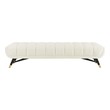 ivory leather arm chair Modway Furniture Benches and Stools Ottomans and Benches Ivory