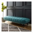 navy blue ottoman Modway Furniture Benches and Stools Ottomans and Benches Sea Blue