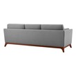 large sectional couch Modway Furniture Sofas and Armchairs Light Gray